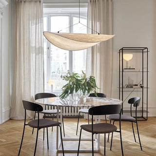 Ritta LED Pendelleuchte Metall/Kunstseide Esstisch/Wohnzimmer-Purlicht