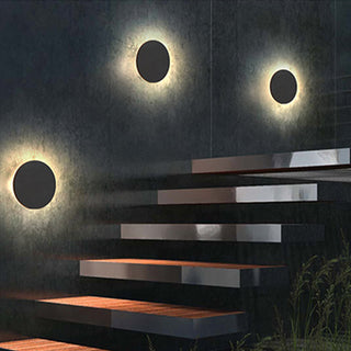 Ray Außenwandleuchte Garten Modern LED Weiß/Schwarz Metall-Purlicht