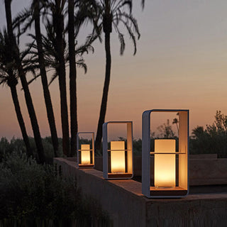 Ray Außenstehleuchte Minimalistisch Quadrat LED Metall Garten Flur-Purlicht