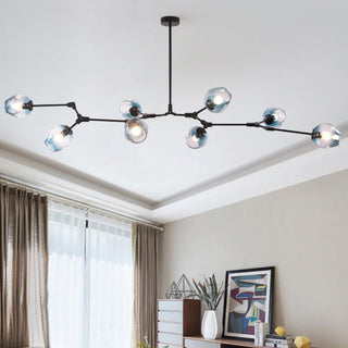 Valentina Pendelleuchte Schwarze/Gold Wohnzimmer/Schlafzimmer Glas-Purlicht