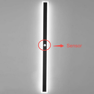 Arisha Modern LED Außenwandleuchte Schwarz Metall Garten/Balkon-Purlicht