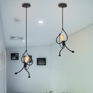 Silva Retro Modern LED Pendelleuchte Schwarz/Weiß, Esstisch-Purlicht