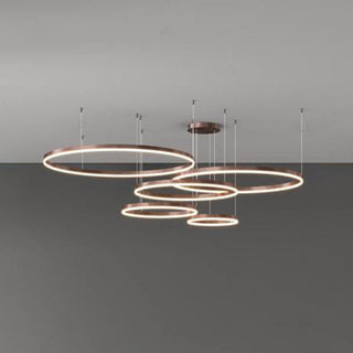 Arisha Pendelleuchte Tir-Kreis Ring Moderne Schwarz/Gold/Kaffee Metall Schlafzimmer-Purlicht