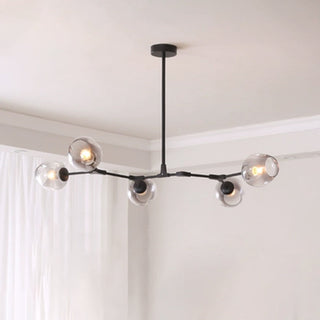 Valentina Pendelleuchte Schwarze/Gold Wohnzimmer/Schlafzimmer Glas-Purlicht