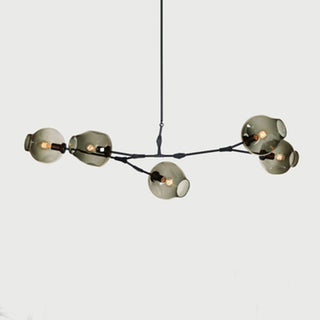 Valentina Pendelleuchte Schwarze/Gold Wohnzimmer/Schlafzimmer Glas-Purlicht