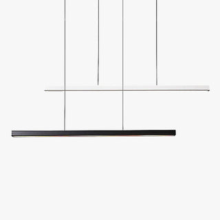 Arisha Pendelleuchte Linear Metall&Holz Modern LED Schwarz/Weiß Wohnzimmer-Purlicht