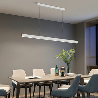 Arisha Pendelleuchte Linear Metall&Holz Modern LED Schwarz/Weiß Wohnzimmer-Purlicht