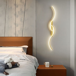 Arisha Modern LED Wandleuchte Innen Linear Schwarz/Weiß-Purlicht