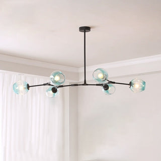 Valentina Pendelleuchte Schwarze/Gold Wohnzimmer/Schlafzimmer Glas-Purlicht