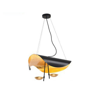 Arisha Design LED Pendelleuchte/Denkenleuchte Gold/Schwarz Wohnzimmer-Purlicht