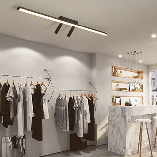 Arisha Linear LED Deckenleuchte Schwarz Wohnzimmer-Purlicht