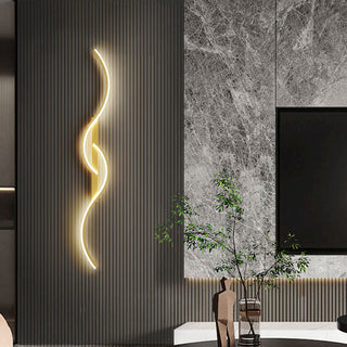 Arisha Modern LED Wandleuchte Innen Linear Schwarz/Weiß-Purlicht