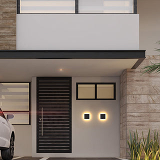 Ray Außenwandleuchte Garten Modern LED Weiß/Schwarz Metall-Purlicht