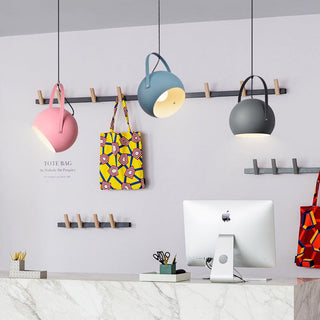 Aria Kugel LED Pendelleuchte Gelb/Blau/Grau Esszimmer-Purlicht