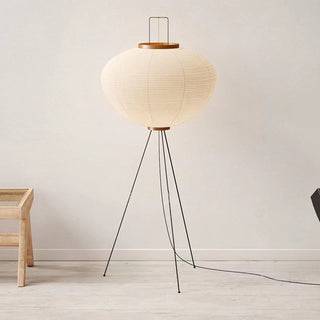 Ritta Minimalistische LED Stehleuchte Weiß Schlaf/Esszimmer Metall&Reispapier-Purlicht