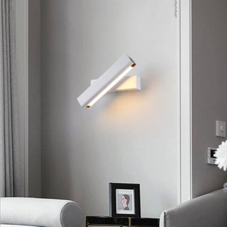 Arisha Modern Modern LED Wandleuchte Innen Drehbar Rechteckig Metall/Holz Wohnzimmer-Purlicht