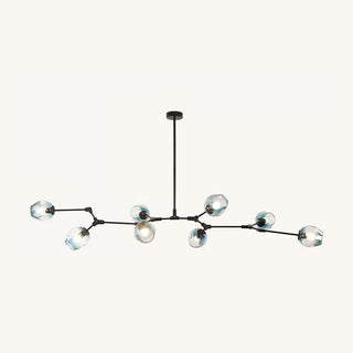 Valentina Pendelleuchte Schwarze/Gold Wohnzimmer/Schlafzimmer Glas-Purlicht