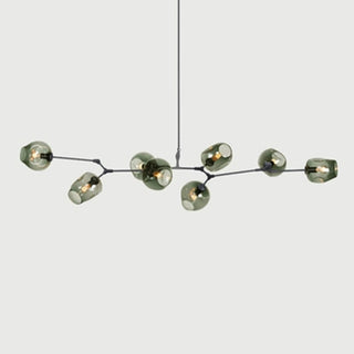 Valentina Pendelleuchte Schwarze/Gold Wohnzimmer/Schlafzimmer Glas-Purlicht