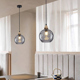 Aria Design LED Bunte Pendelleuchte Glaskugel 1 Flammig Esstisch-Purlicht