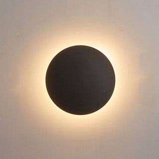 Arisha Modern Round Wandleuchte, Schwarz/Weiß/Gold, Metall, Wohnzimmer-Purlicht