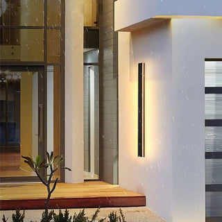 Arisha Minimalistische Wasserdichte LED Außenwandleuchte Schwarz Garten Korridor-Purlicht