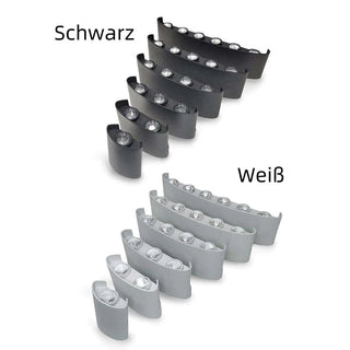 Ray Außenwandleuchte Modern Rechteck LED Weiß Metall Terrasse-Purlicht
