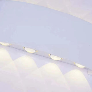 Ray Außenwandleuchte Modern Rechteck LED Weiß Metall Terrasse-Purlicht