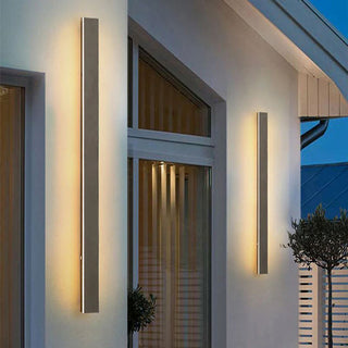 Ray Moderne Linear Außenwandleuchte Metall Acryl Garten Flur-Purlicht