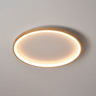 Muto Deckenleuchte Ring Wohnzimmer, Holz-Purlicht