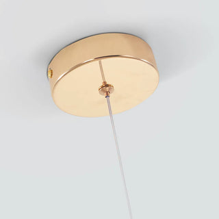 Kristy Pendelleuchte Tropfenform Gold Schlafzimmer Kristall/Metall 1/3/5-flammig-Purlicht