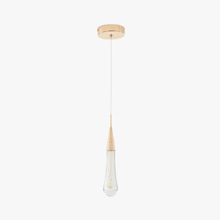 Kristy Pendelleuchte Tropfenform Gold Schlafzimmer Kristall/Metall 1/3/5-flammig-Purlicht