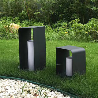 Ray Außenstehleuchte Minimalistisch Quadrat LED Metall Garten Flur-Purlicht