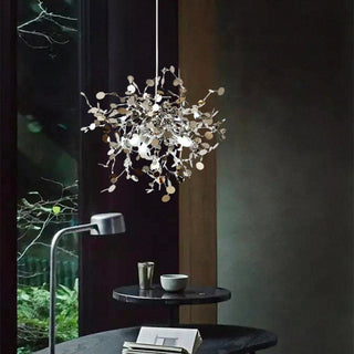 Olivia Morden LED Kronleuchter Gold/Silber Sputnik Ess/Wohnzimmer Metall-Purlicht