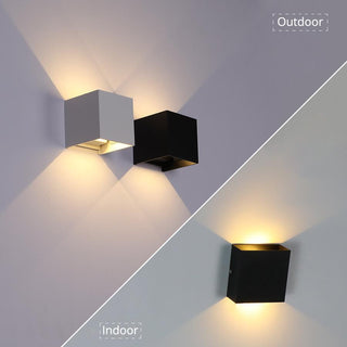 Ray Modern LED Außenwandleuchte Weiß Metall Garten/Flur-Purlicht
