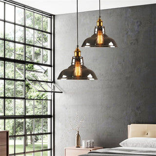 Arisha Vintage Industrie LED Pendelleuchte Esstisch/Küche Glas Metall-Purlicht