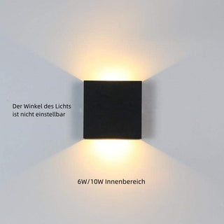 Ray Modern LED Außenwandleuchte Weiß Metall Garten/Flur-Purlicht