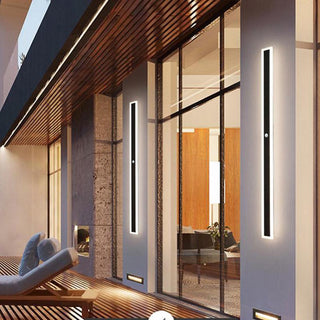 Arisha Modern LED Außenwandleuchte Schwarz Metall Garten/Balkon-Purlicht