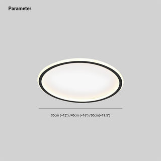 Arisha Modern Ring LED Deckenleuchte Schwarz/Weiß Wohn/Schlafzimmer-Purlicht