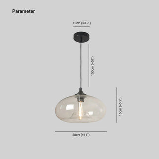 Aria Modern Mehrfarbig LED Pendelleuchte Glas Ess/Wohnzimmer-Purlicht