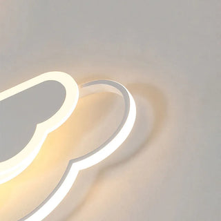 Arisha Modern Wolk LED Deckenleuchte Weiß/Rosa Schlafzimmer Metall Acryl-Purlicht