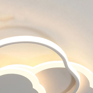 Arisha Modern Wolk LED Deckenleuchte Weiß/Rosa Schlafzimmer Metall Acryl-Purlicht