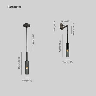 Arisha Modern LED Wandleuchte Schwarz Schlafzimmer/Bad Glas Metall-Purlicht