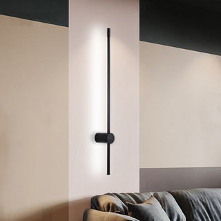 Arisha Modern Lineare LED Wandleuchte Schwarz Schlaf/Wohnzimmer Schwarz Metall-Purlicht