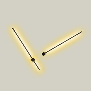 Arisha Modern Lineare LED Wandleuchte Schwarz Schlaf/Wohnzimmer Schwarz Metall-Purlicht
