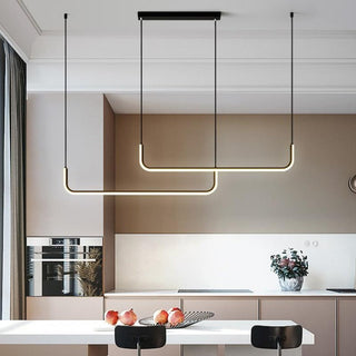 Arisha Modern LED Pendelleuchte Gold/Schwarz Metall Ess/Wohnzimmer-Purlicht