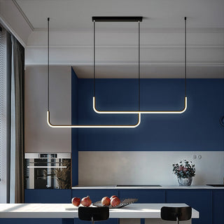 Arisha Modern LED Pendelleuchte Gold/Schwarz Metall Ess/Wohnzimmer-Purlicht