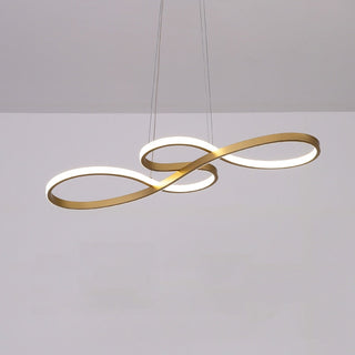 Arisha Modern LED Pendelleuchte Schwarz Weiß Gold Metall Wohnzimmer-Purlicht