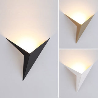 Ray Modern Minimalistisch Dreieckige LED Wandleuchte Weiß/Schwarz Metall-Purlicht