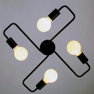 Silva Vintage LED Deckenleuchte Industriestil Wohnzimmer Metall 5 Farben-Purlicht