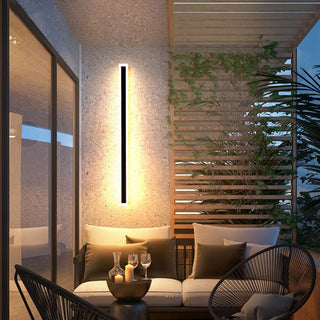 Arisha Modern LED Außenwandleuchte Schwarz Metall Garten/Balkon-Purlicht